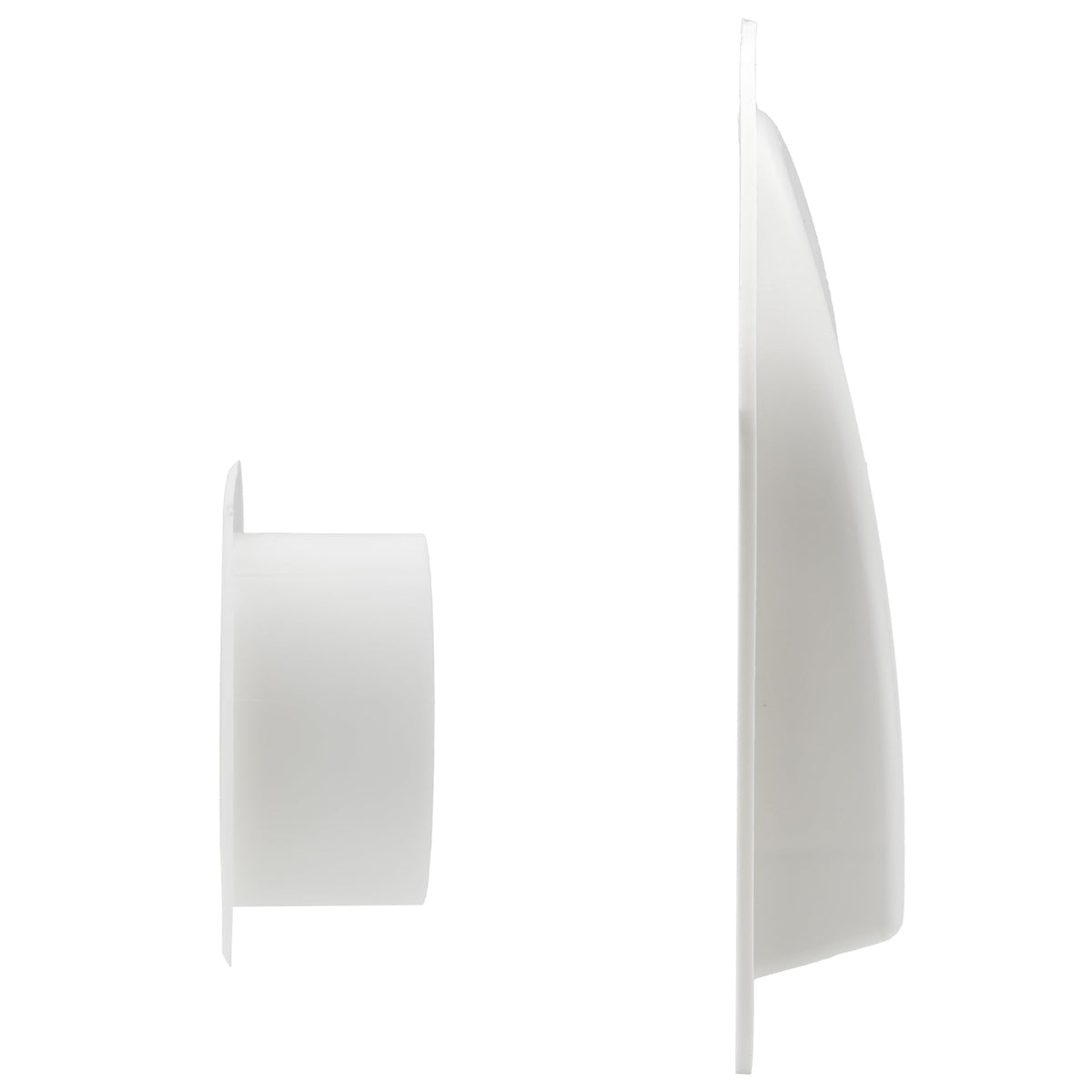 White Trailer Exterior Vent Cowl with Grill 2 Pack Z470453