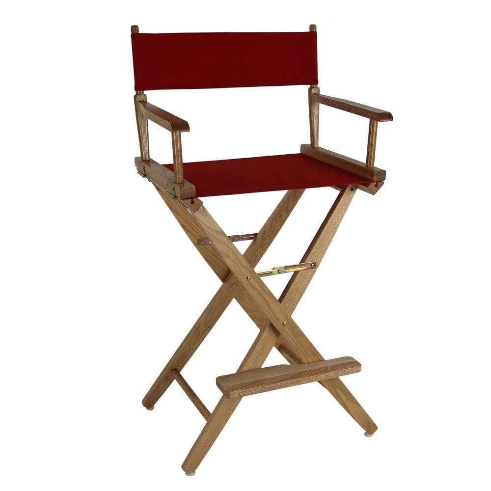 Extra-Wide Bar Height Director's Chair Black Canvas P372