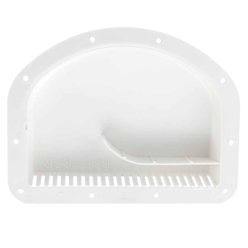 White Trailer Exterior Vent Cowl with Grill 2 Pack Z470453