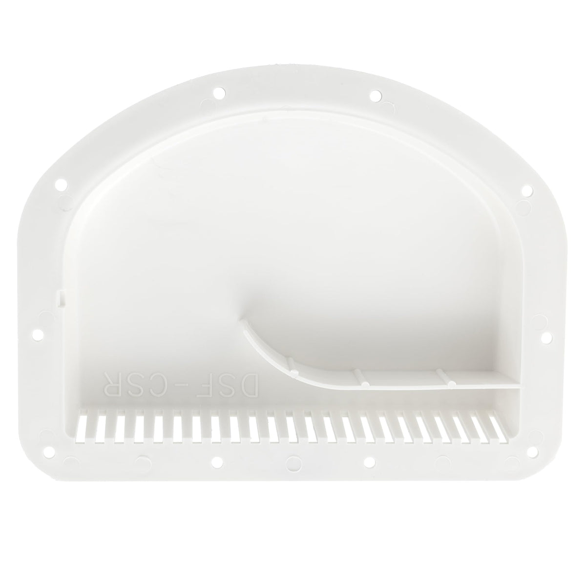 White Trailer Exterior Vent Cowl with Grill 2 Pack Z470453
