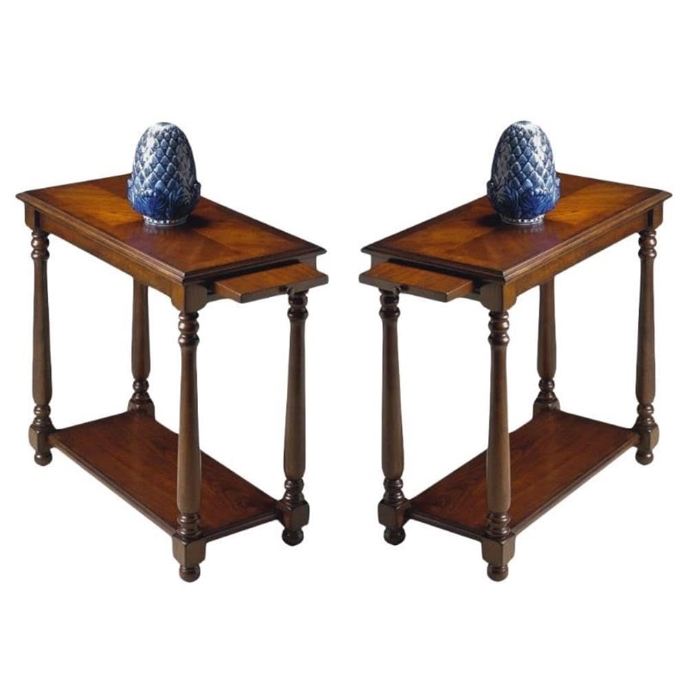 Set of 2 Cherry Chairside Table E449619