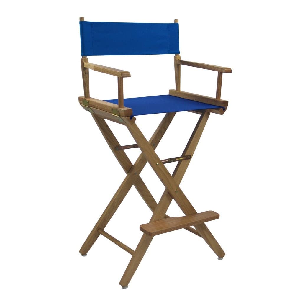 Extra-Wide Bar Height Director's Chair Black Canvas P372
