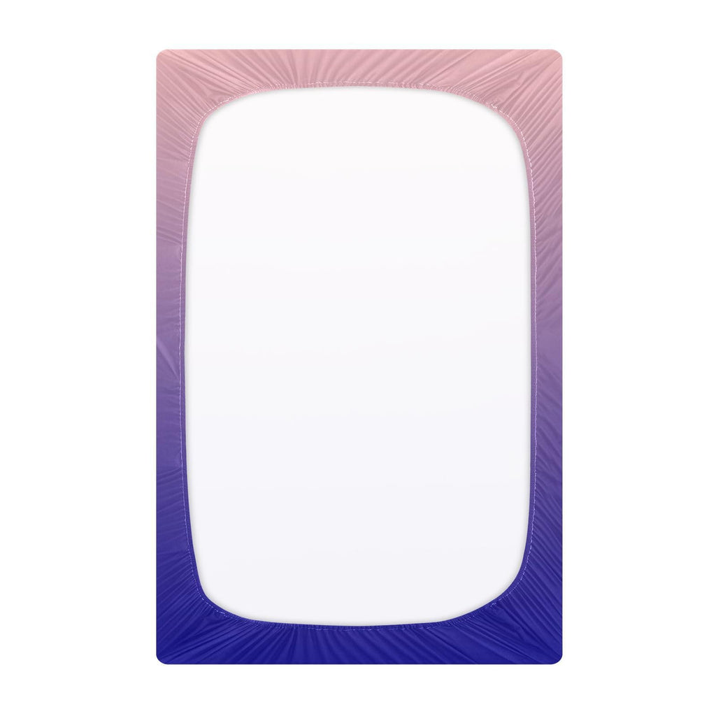 Dark Blue Pink Fitted Crib Sheet Microfiber H327
