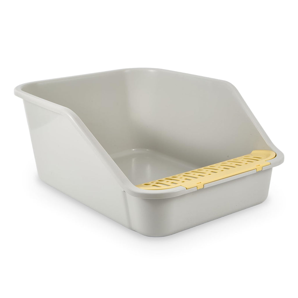 High Sides Open Top Cat Litter Box with Low Entry Z21076