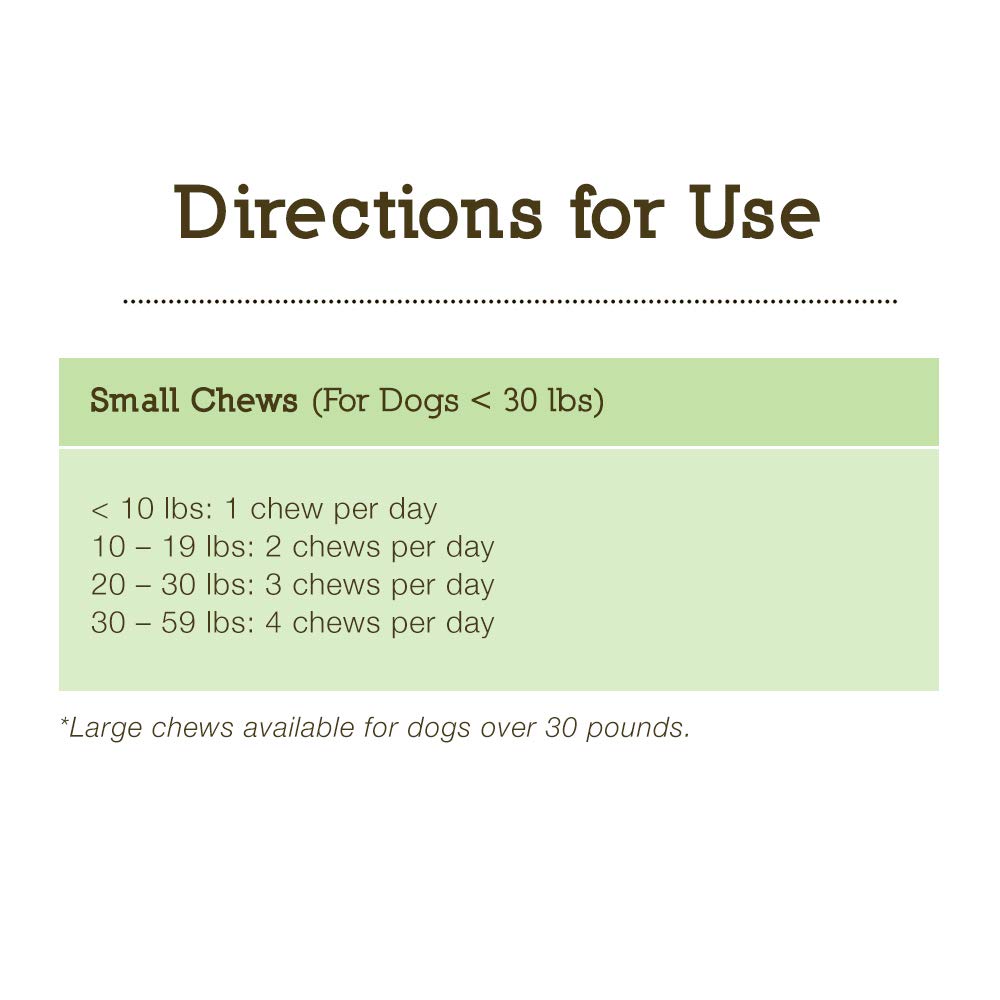 Senior Dog Supplement 60ct Small Chews H720