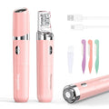 2-in-1 USB Rechargeable Electric Facial Hair Remover with LED Light H8421