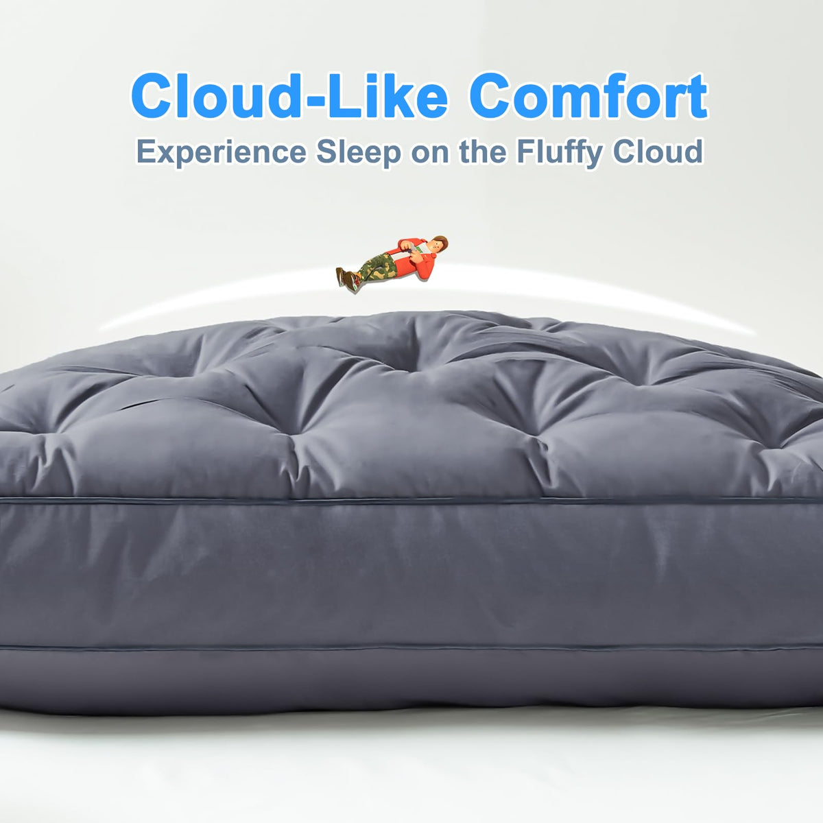 King Size Set of 2 Cotton Bed Pillow S9390