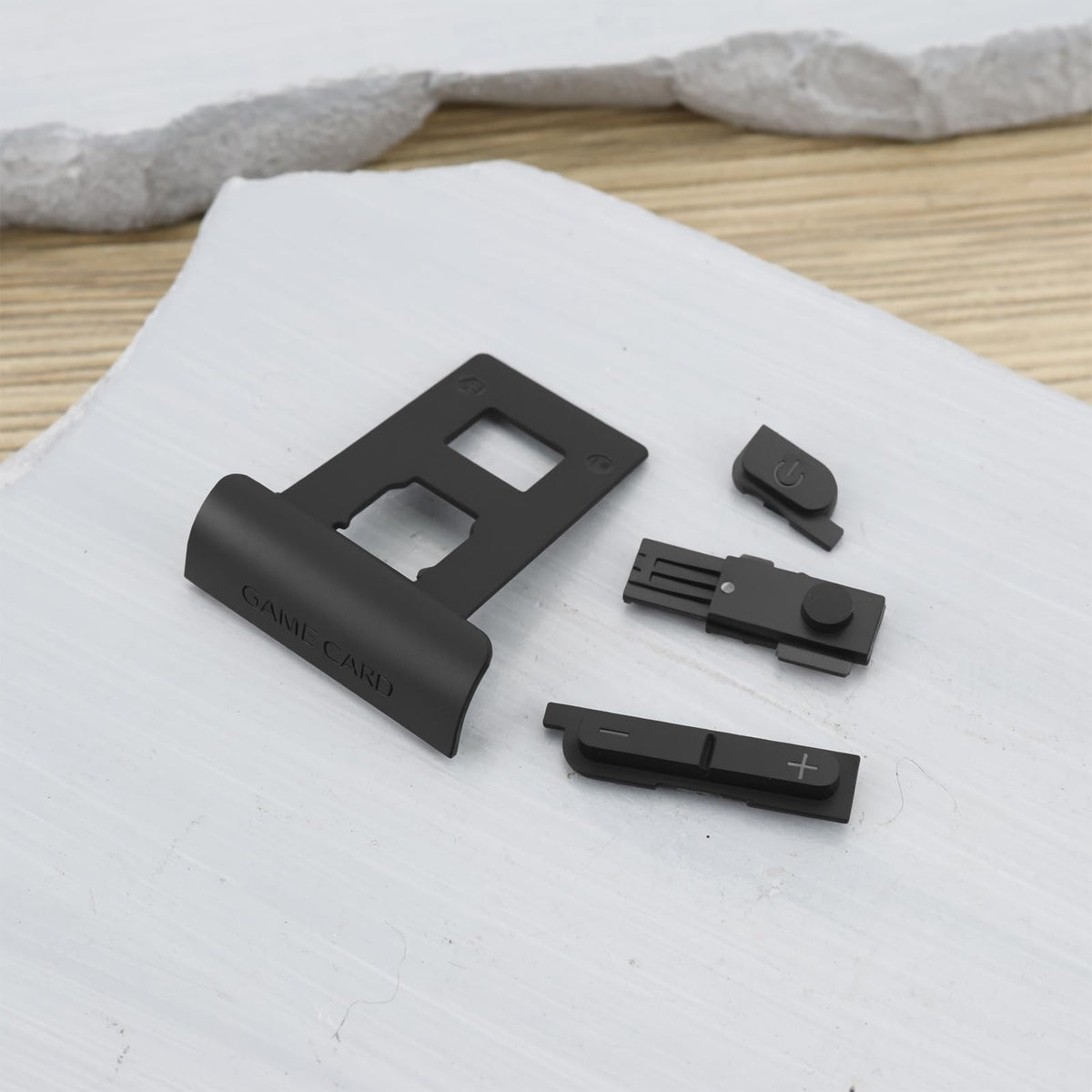 Black Game Console Power Volume Button Card Slot Cover Z628