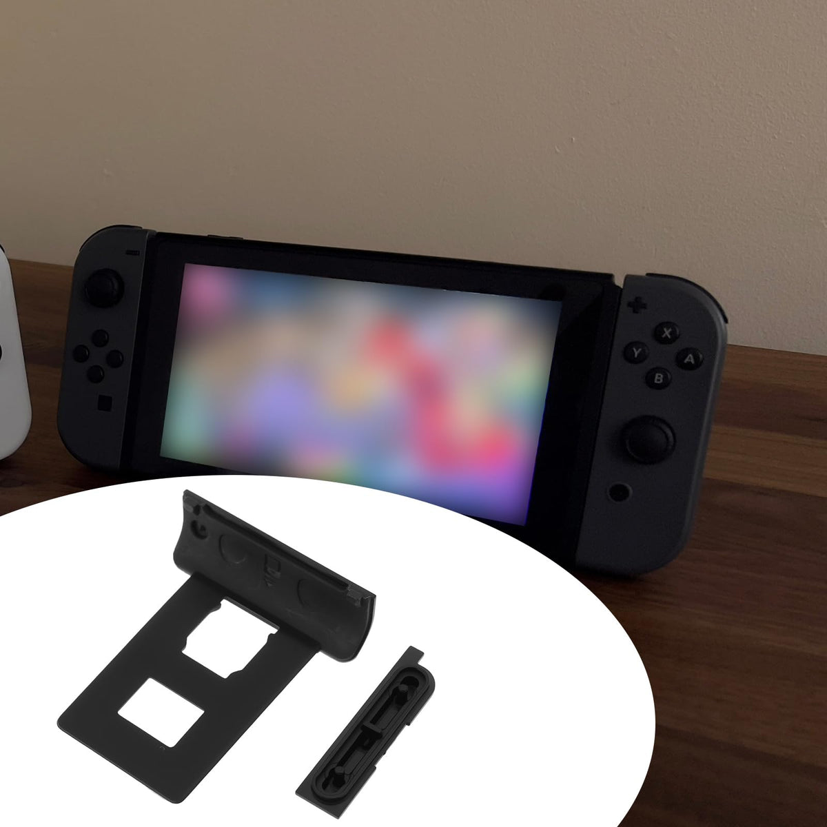 Black Game Console Power Volume Button Card Slot Cover Z628
