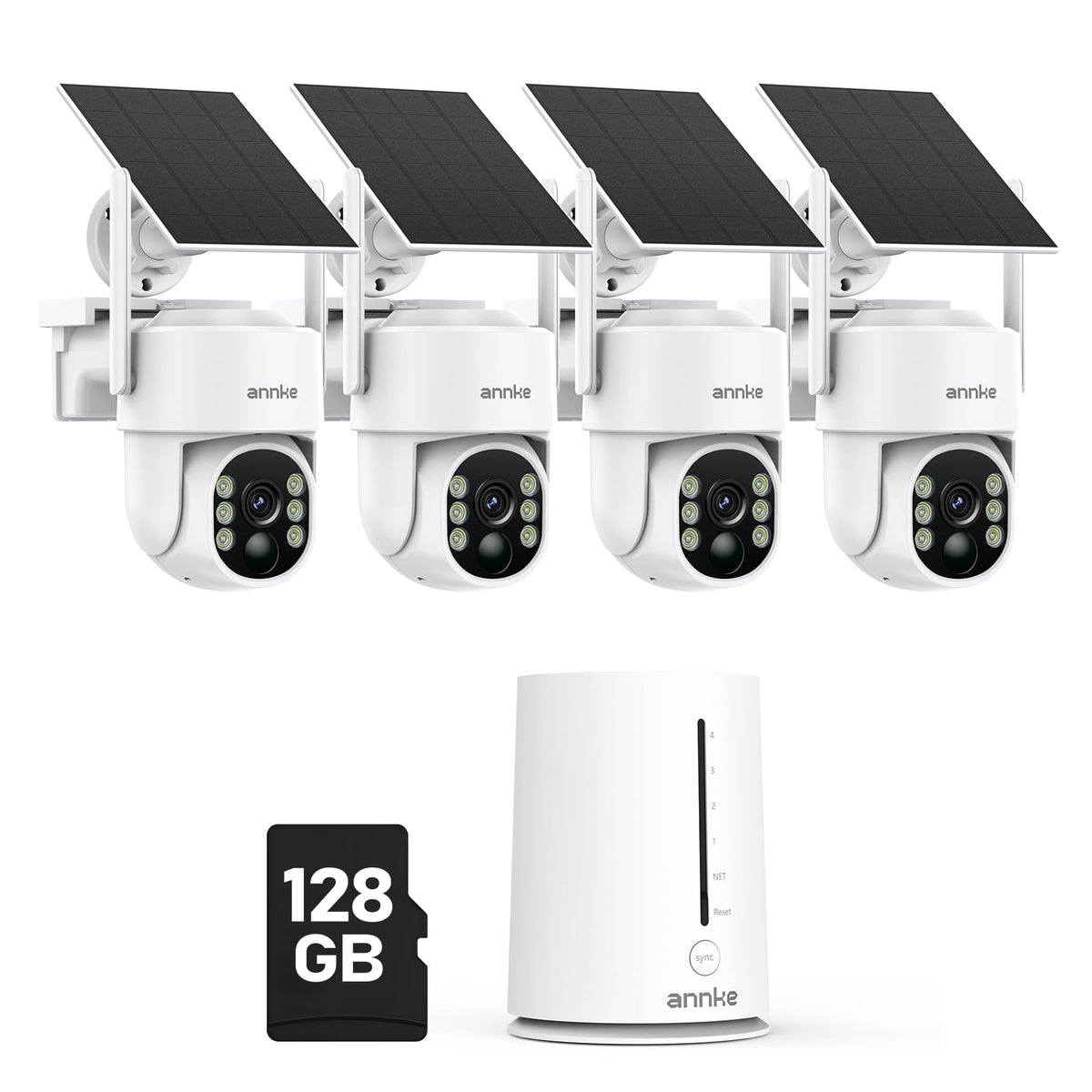 4MP Solar Security Cameras Wireless Outdoor U910680