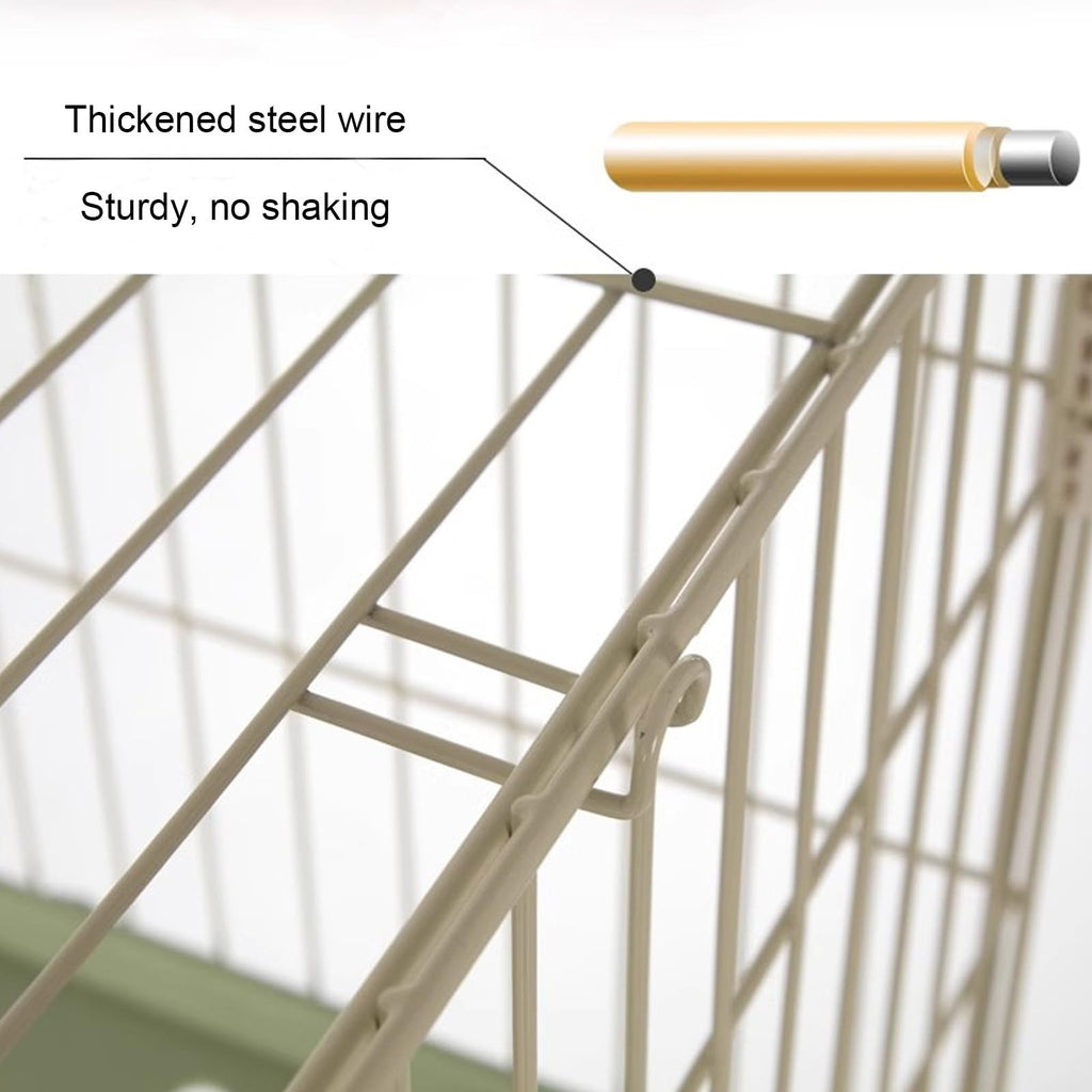 Foldable 4 Tier Detachable Cat Cage with Hammock J189644