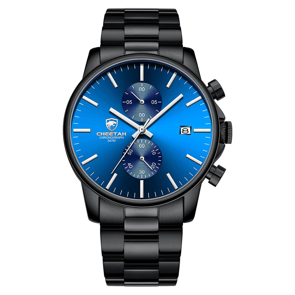 Mens Stainless Steel Waterproof Chronograph Quartz Watch N103018