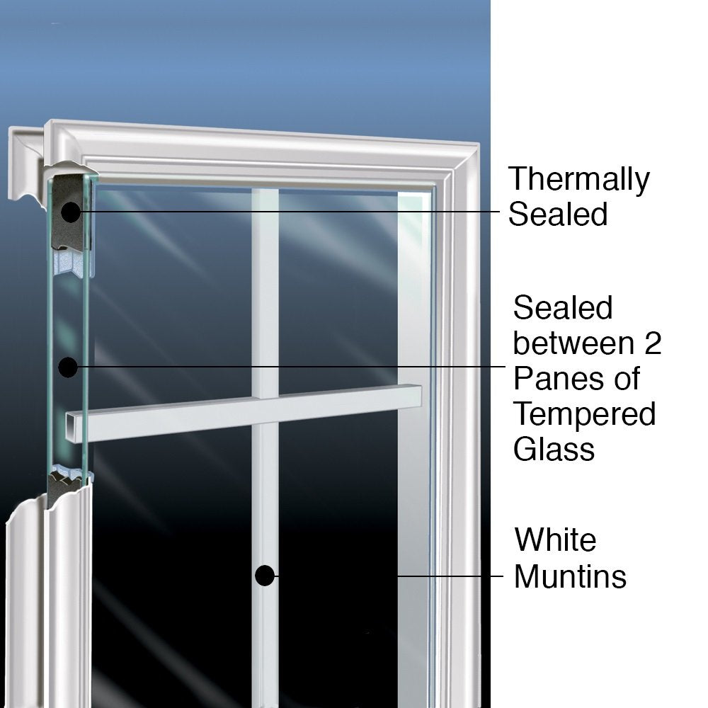 Steel Primed Left-Hand Inswing 2-Panel Single Prehung Front Door 32" x 80" O55777