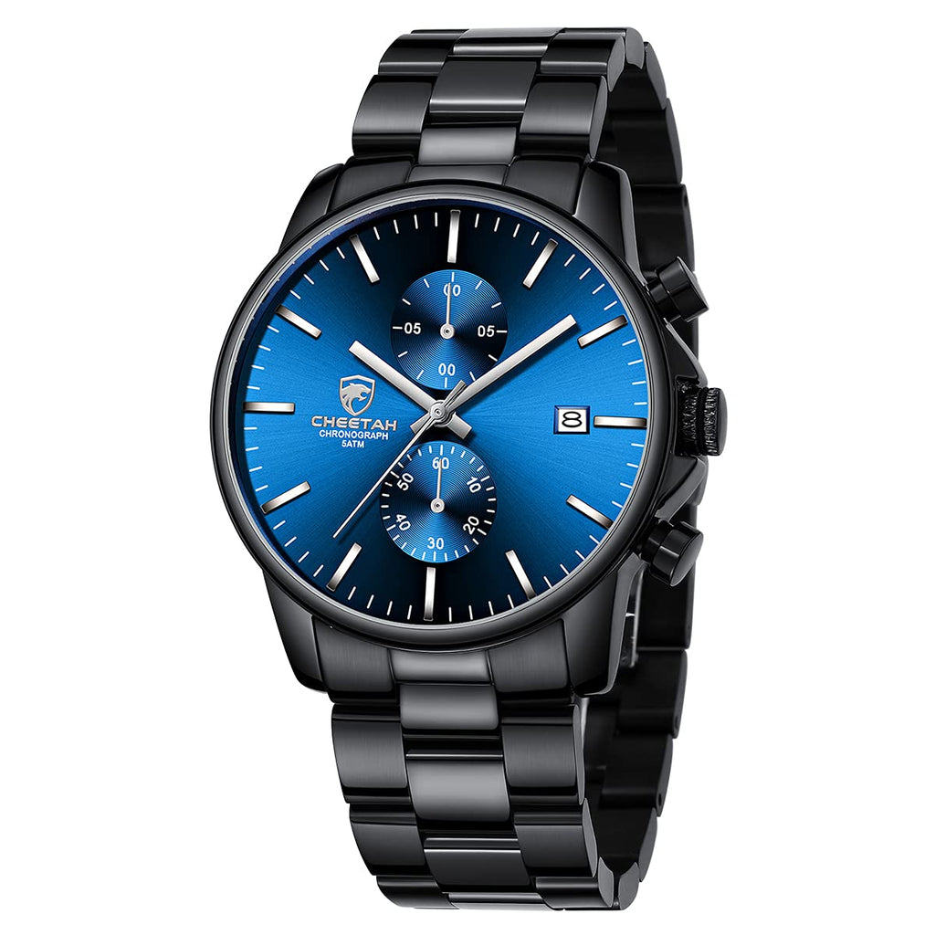 Mens Stainless Steel Waterproof Chronograph Quartz Watch N103018