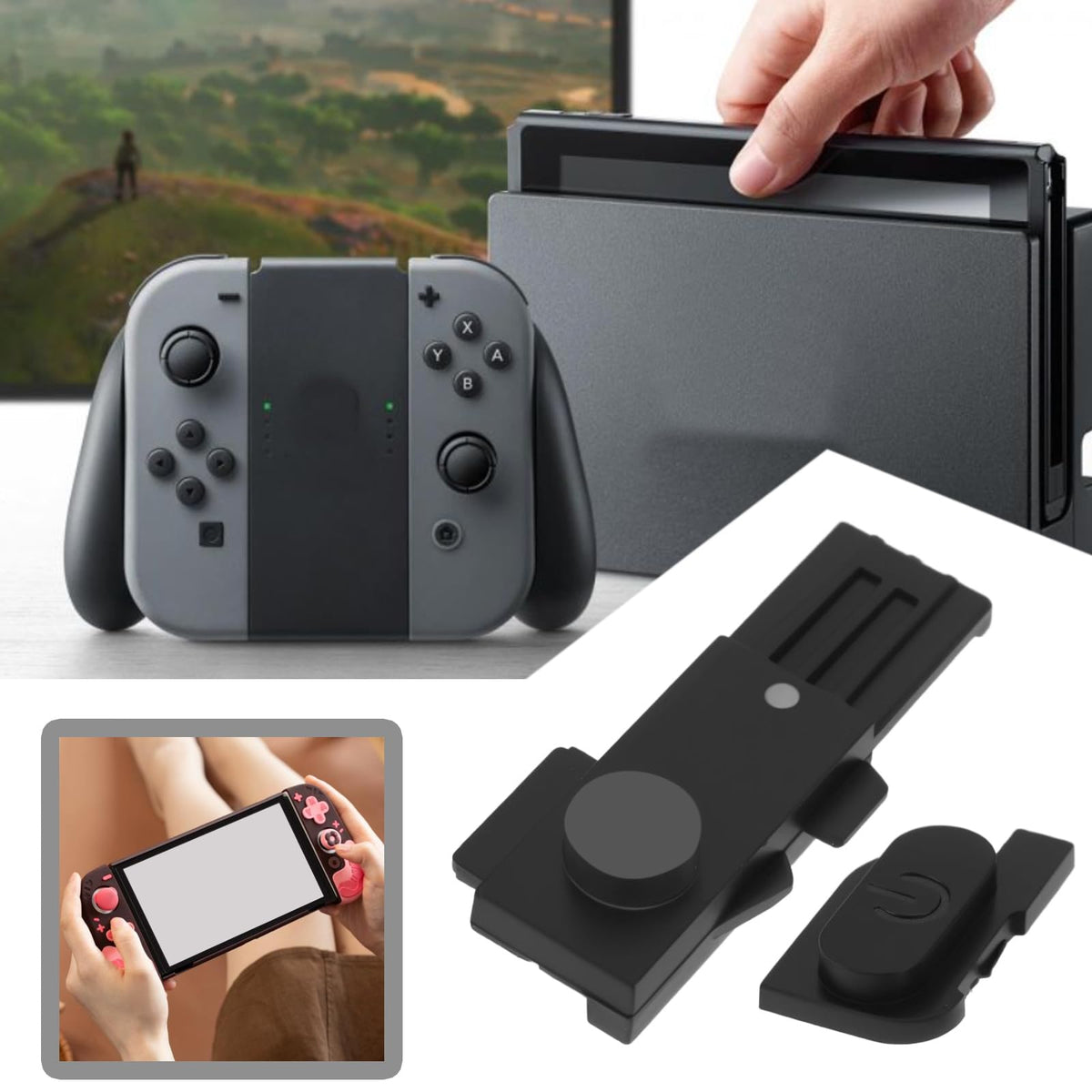 Black Game Console Power Volume Button Card Slot Cover Z628