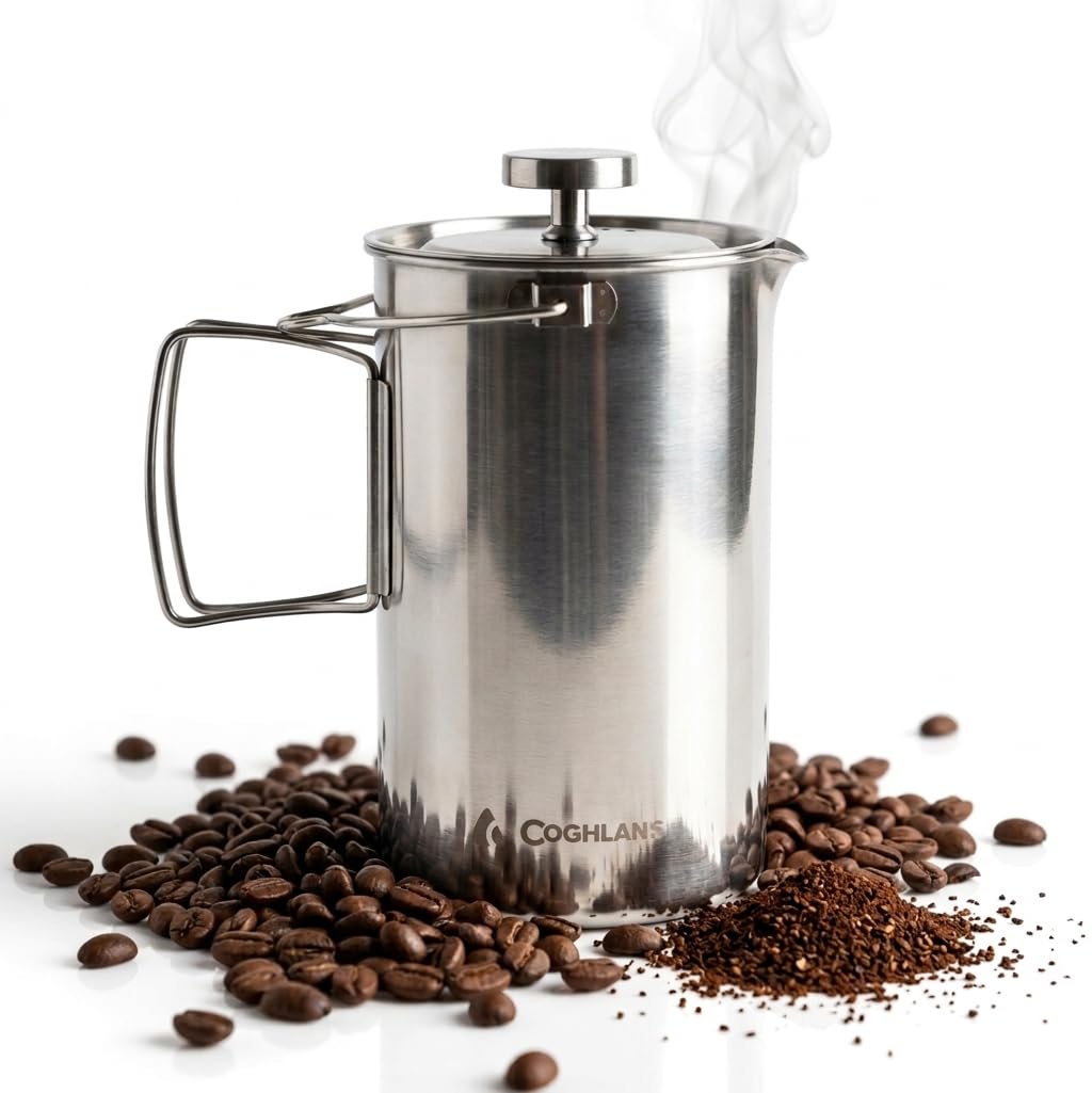 Stainless Steel French Press Coffee Maker 4-Cup 32 oz O1002