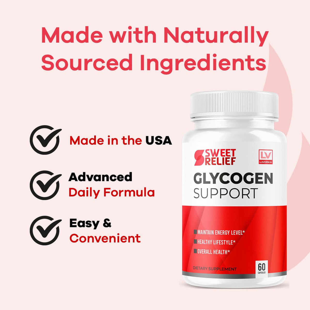 All Natural Formula Capsules, 60 Capsules for 1 Month M50552