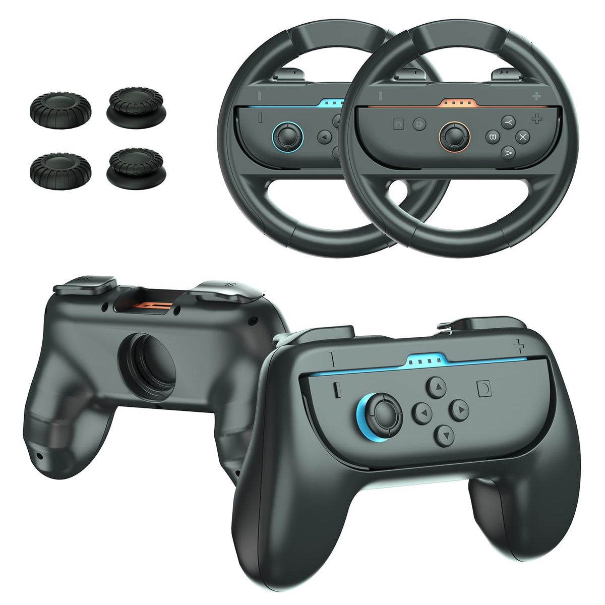 Joy-Con Grips & Steering Wheels Bundle E697974