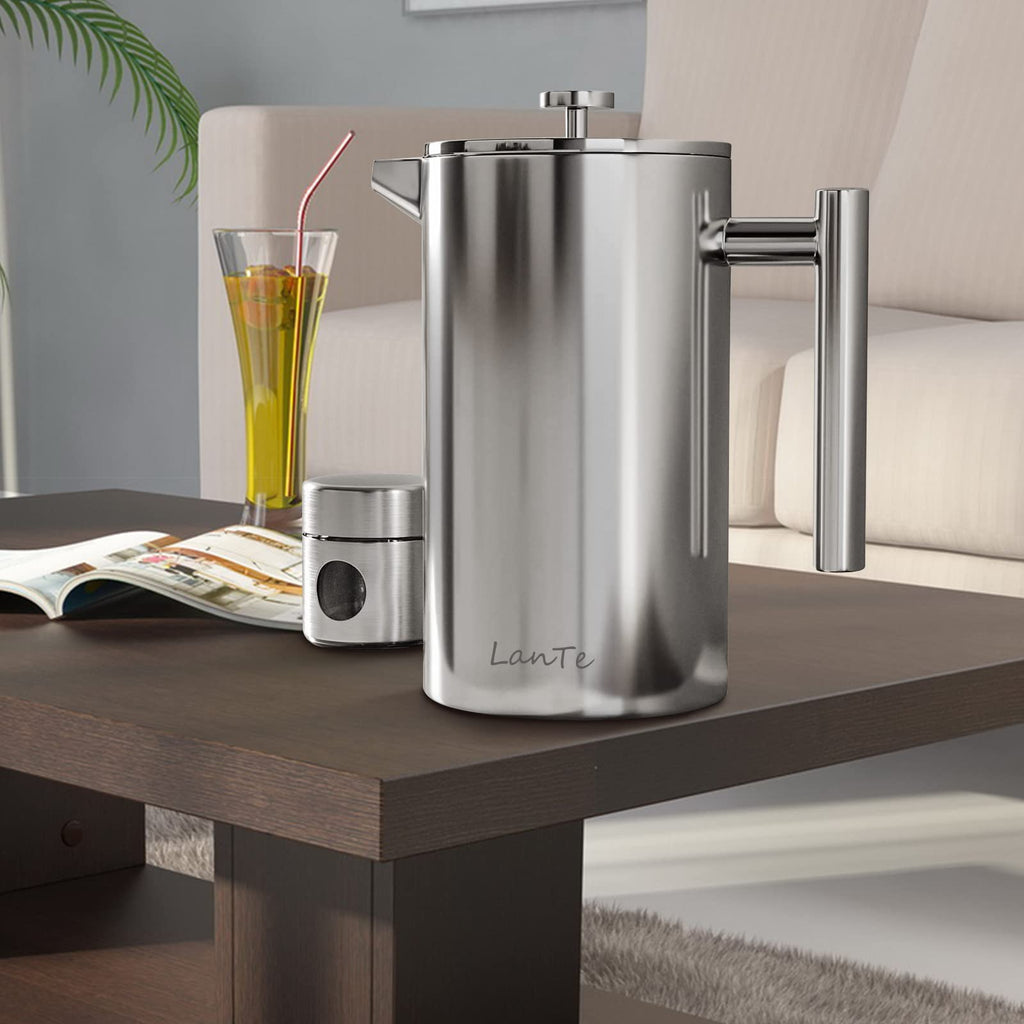 Double Insulated 304 Stainless Steel French Press Coffee Maker 1000ml S176655