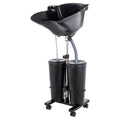 Electric Portable Height Adjustable Shampoo Bowl with Dual 10L Buckets K398