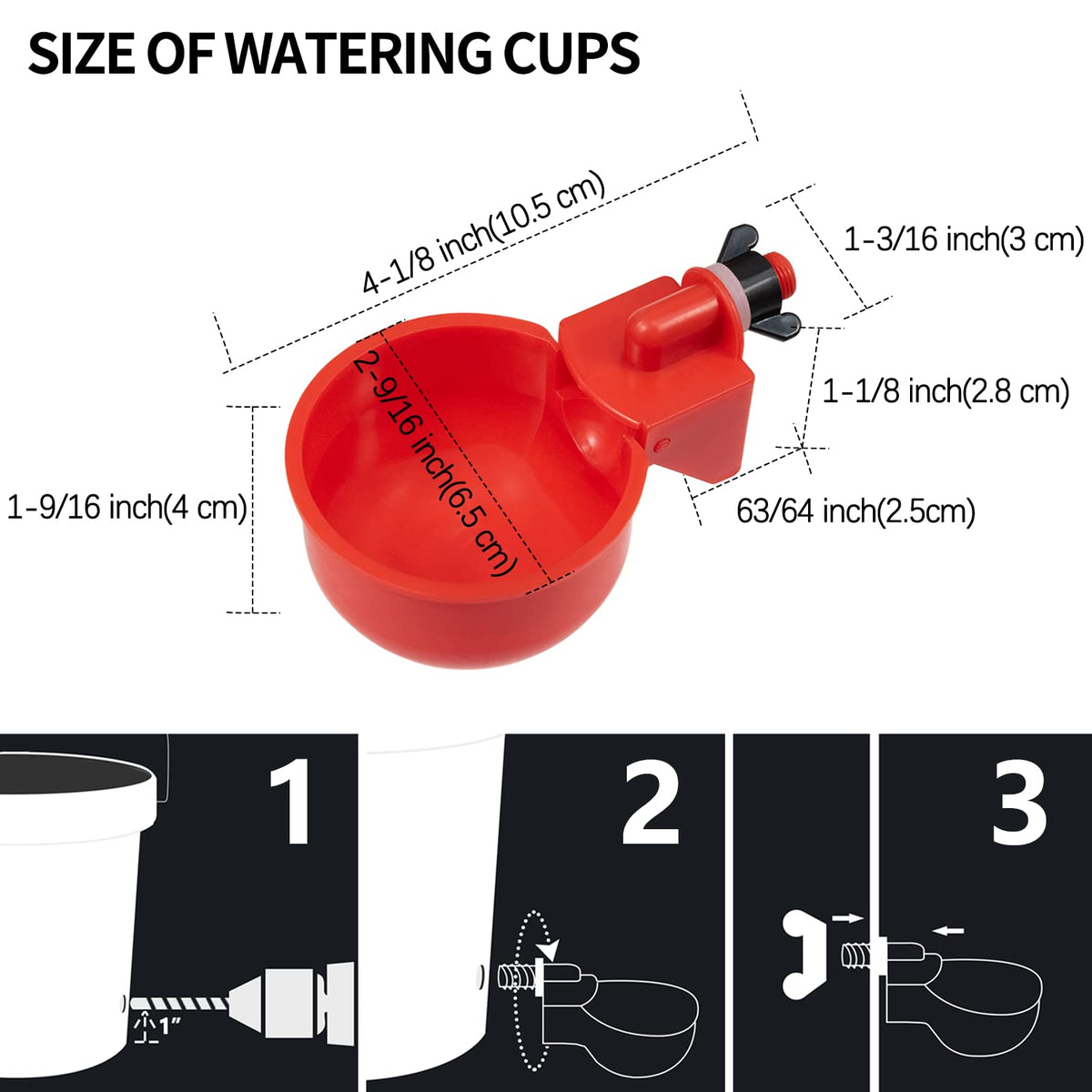 Automatic Poultry Waterer Kit 5 Gallon 12 Pack N325042