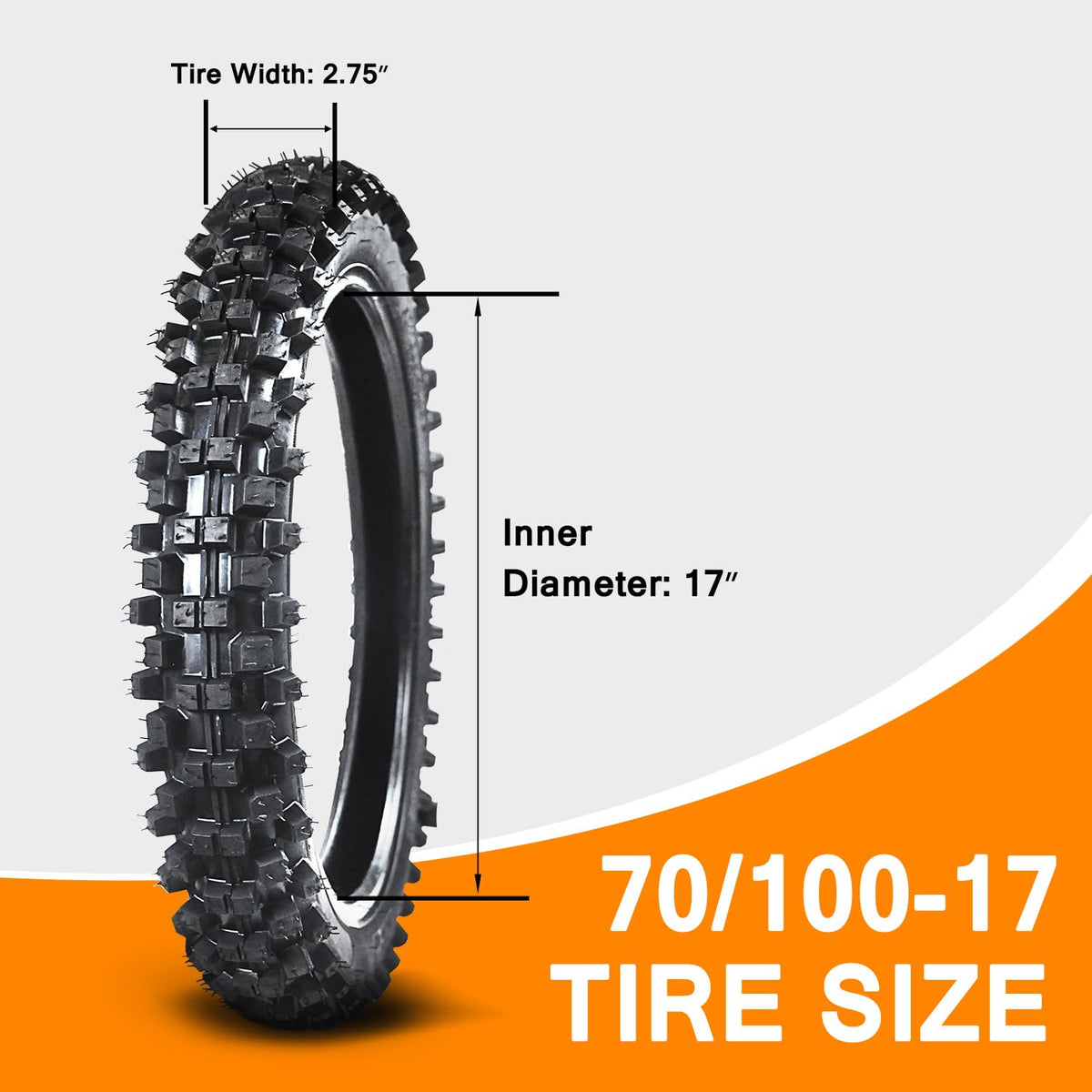 90/100-14 3.00-14 70/100-17 2.75-17 Tire and Inner Tube L1574
