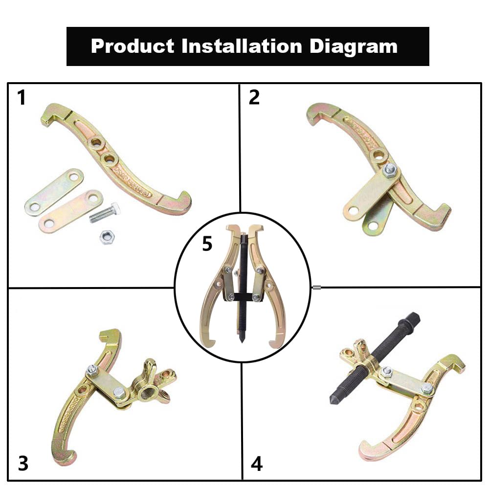 3 Jaw Gear Puller with Reversible Jaws S442
