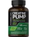 Creatine Monohydrate Capsules 3000mg 120 Count J452646