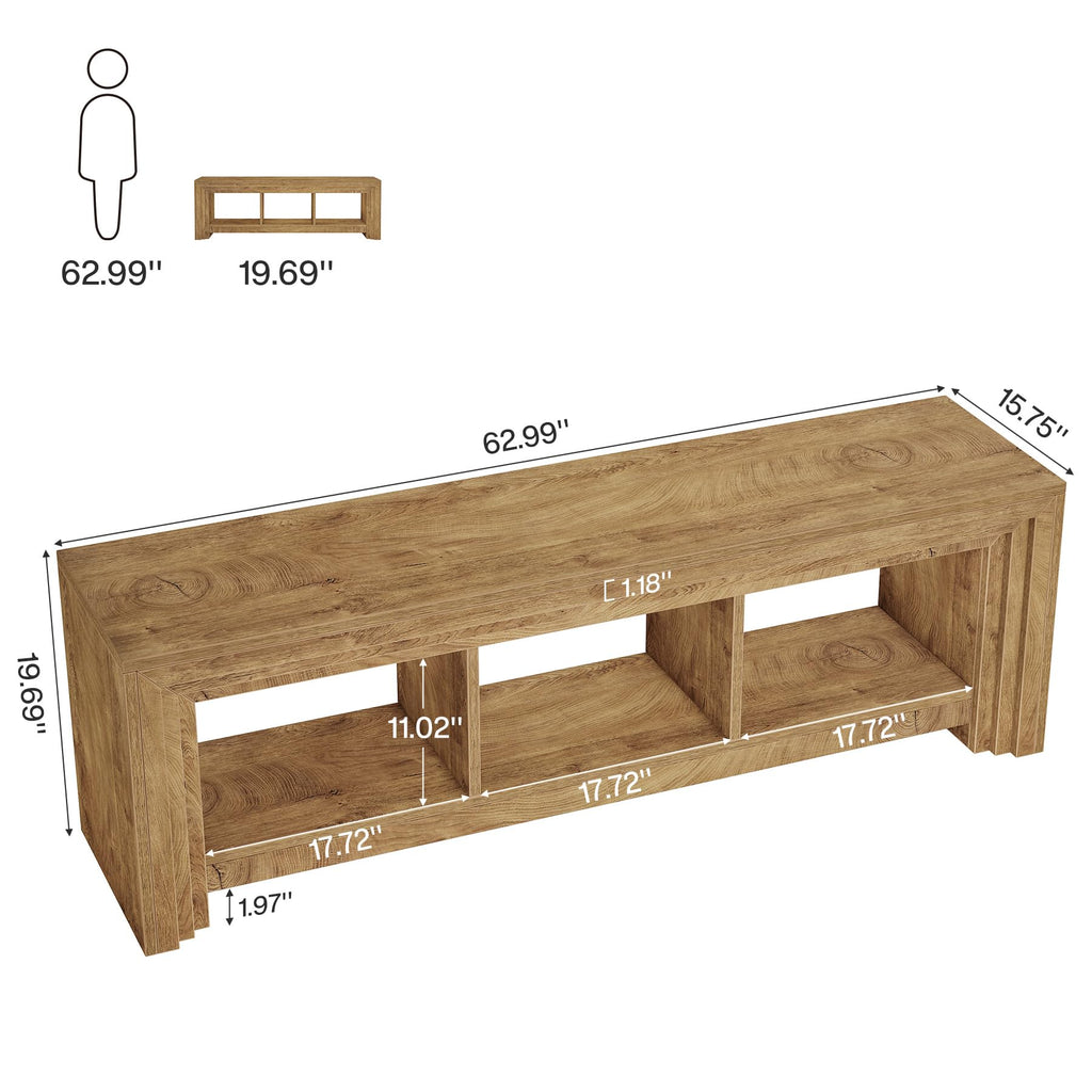 63" Wood TV Stand A35766