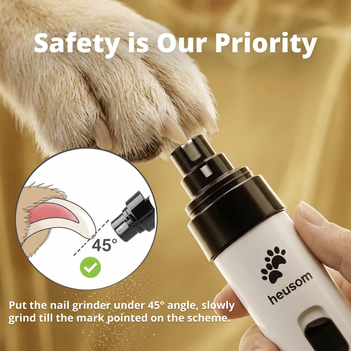 Whisper Quiet Pet Nail Grinder V154325