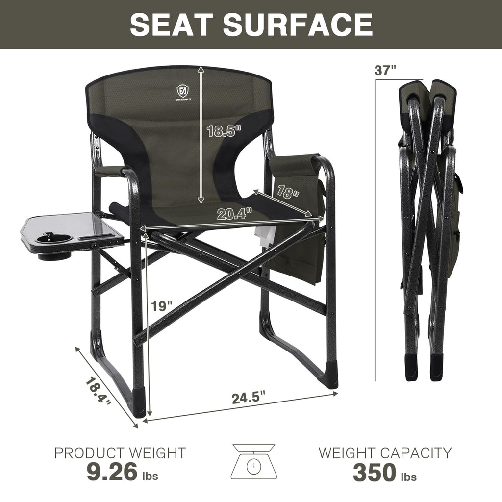 Lightweight Aluminum Director Camping Chair A808114