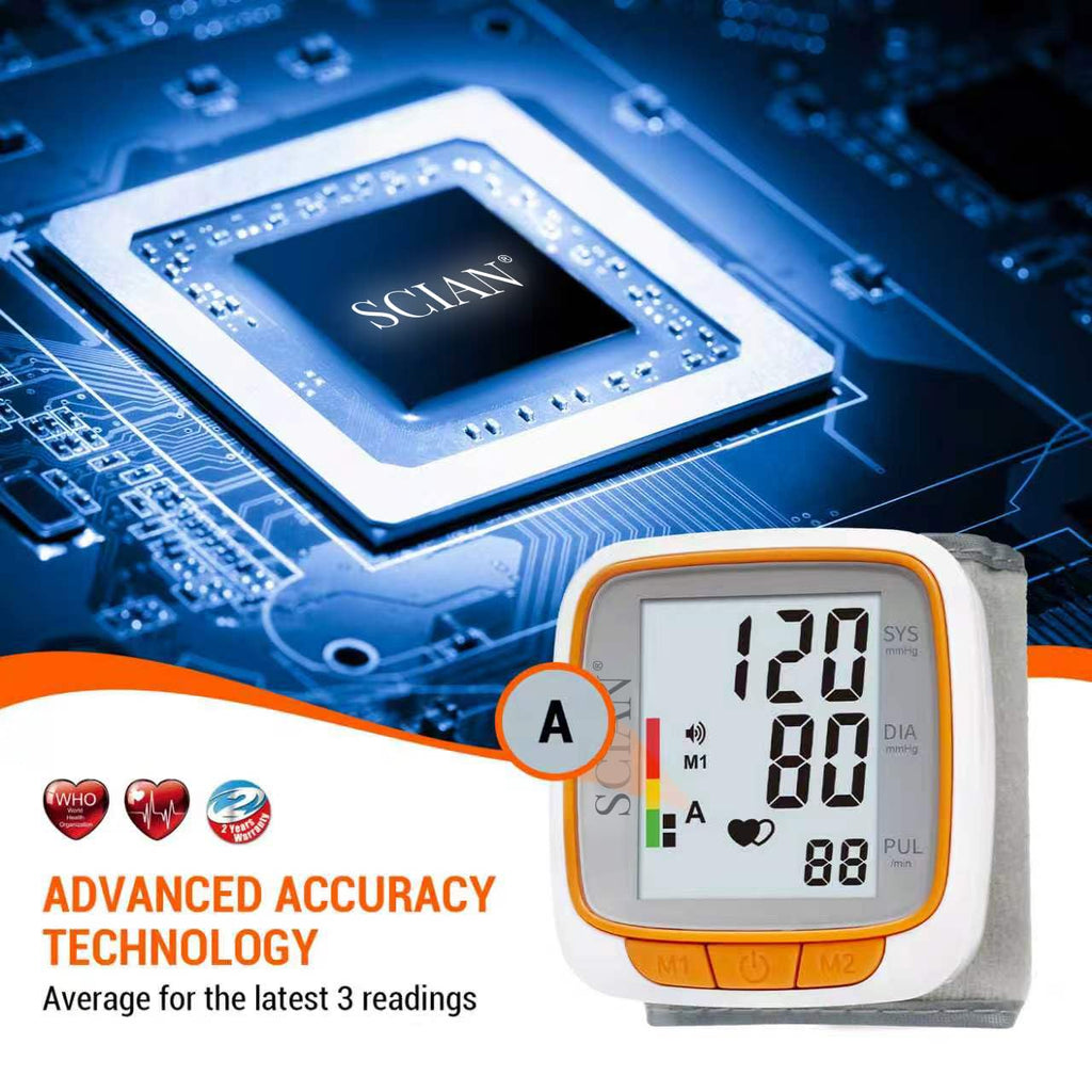 Automatic Wrist Blood Pressure Monitor with Voice Broadcast V414