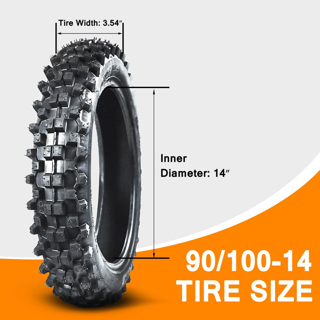 90/100-14 3.00-14 70/100-17 2.75-17 Tire and Inner Tube L1574