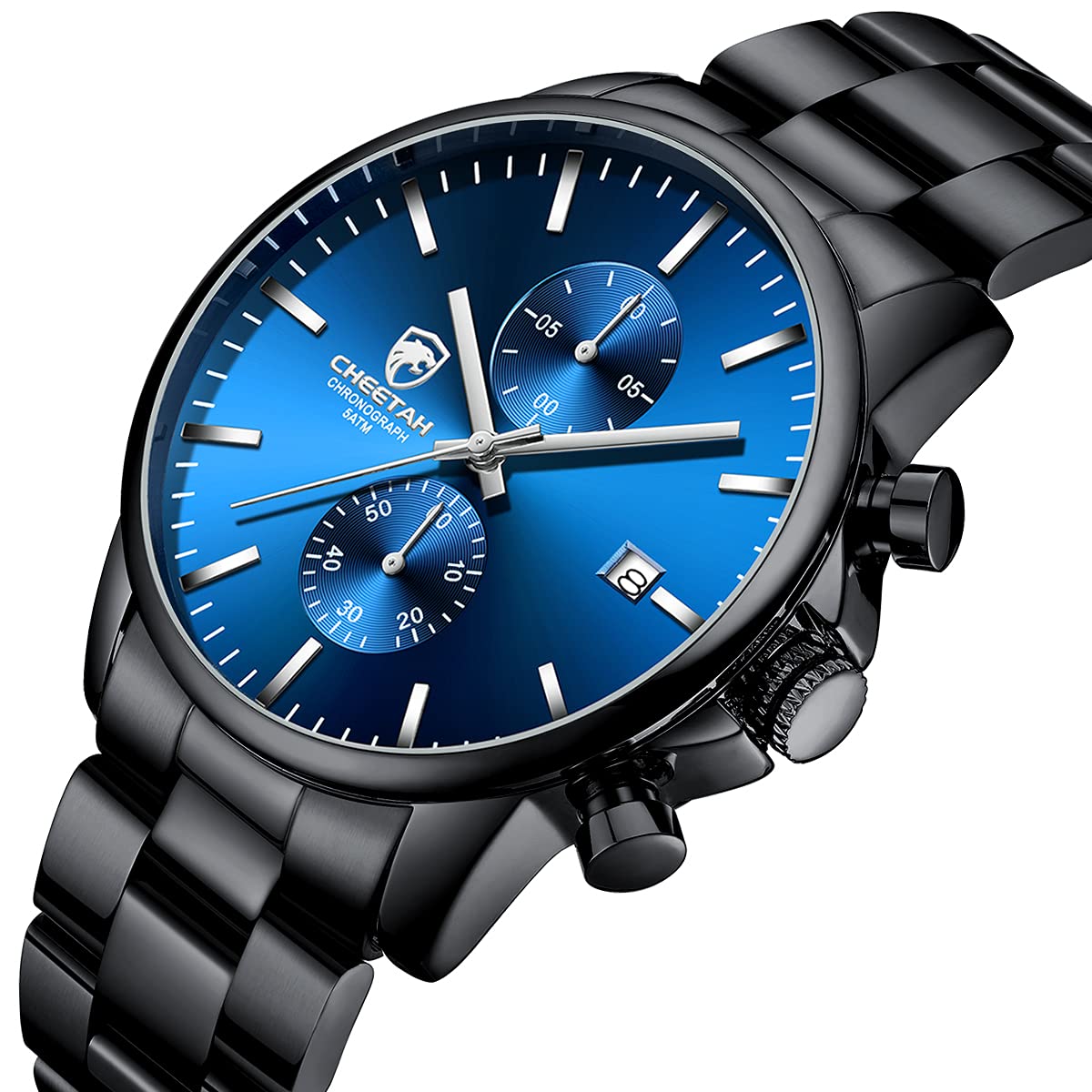 Mens Stainless Steel Waterproof Chronograph Quartz Watch N103018
