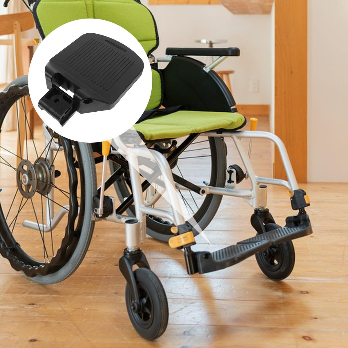 Heavy Duty Adjustable Wheelchair Footrest Pedals M9825
