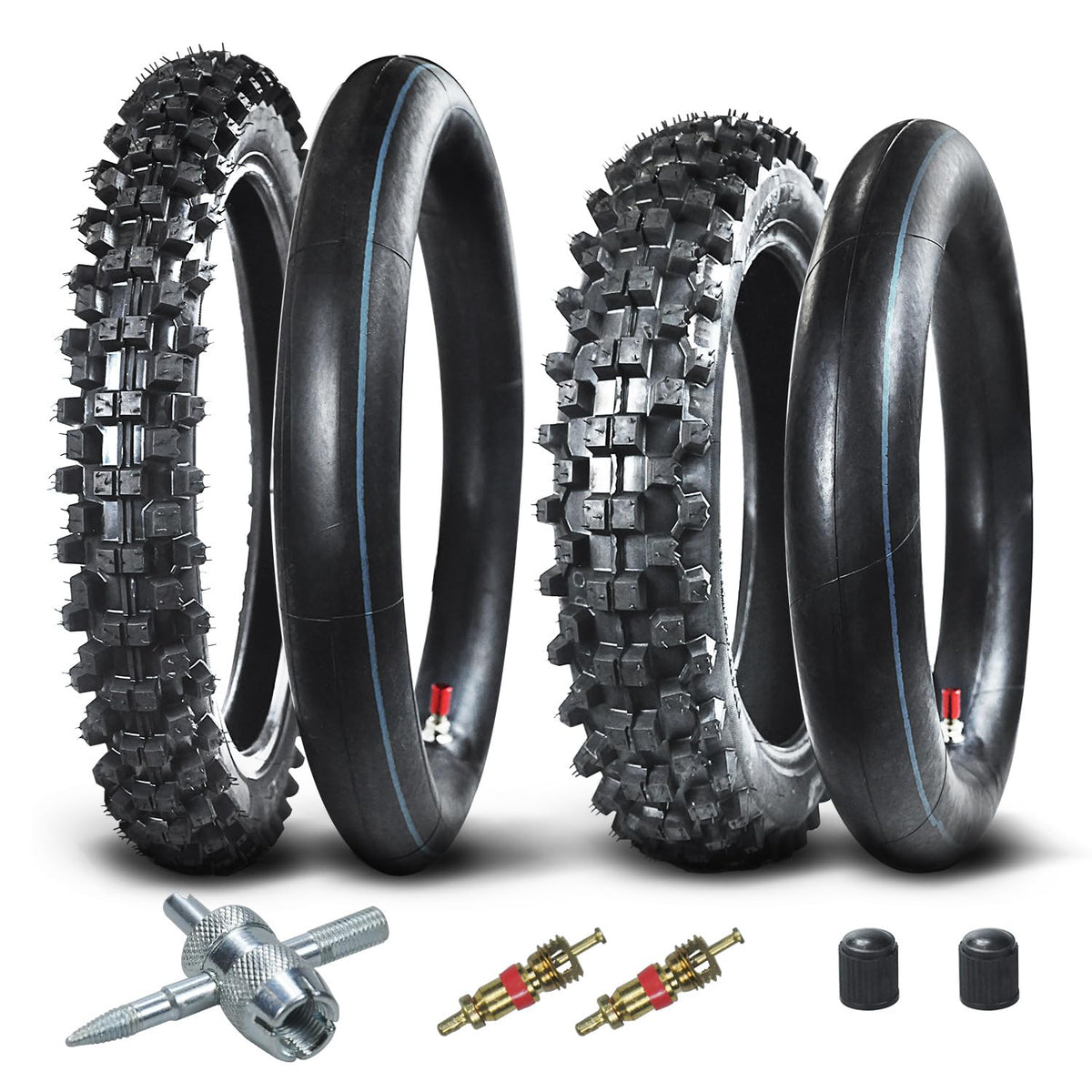 90/100-14 3.00-14 70/100-17 2.75-17 Tire and Inner Tube L1574