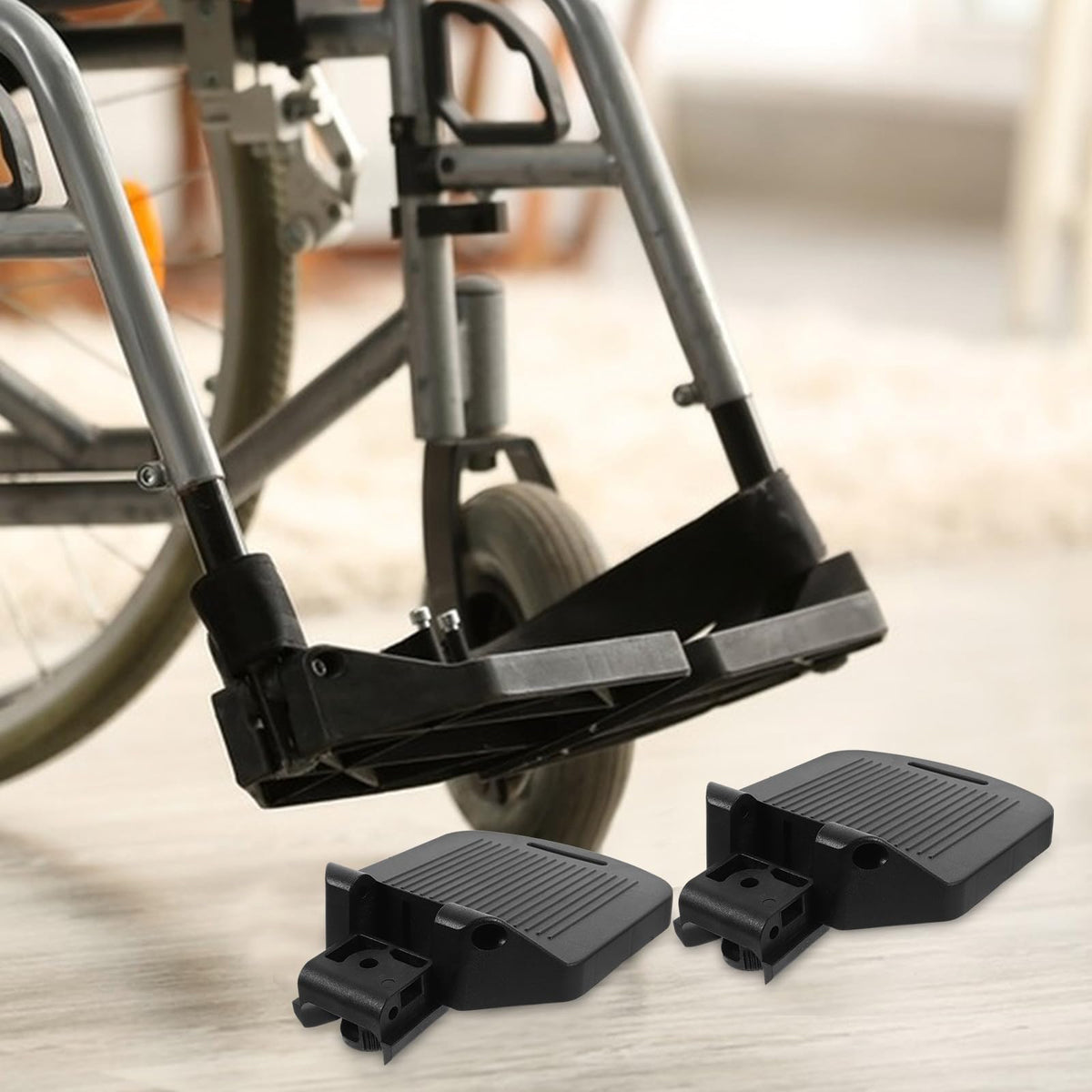 Heavy Duty Adjustable Wheelchair Footrest Pedals M9825