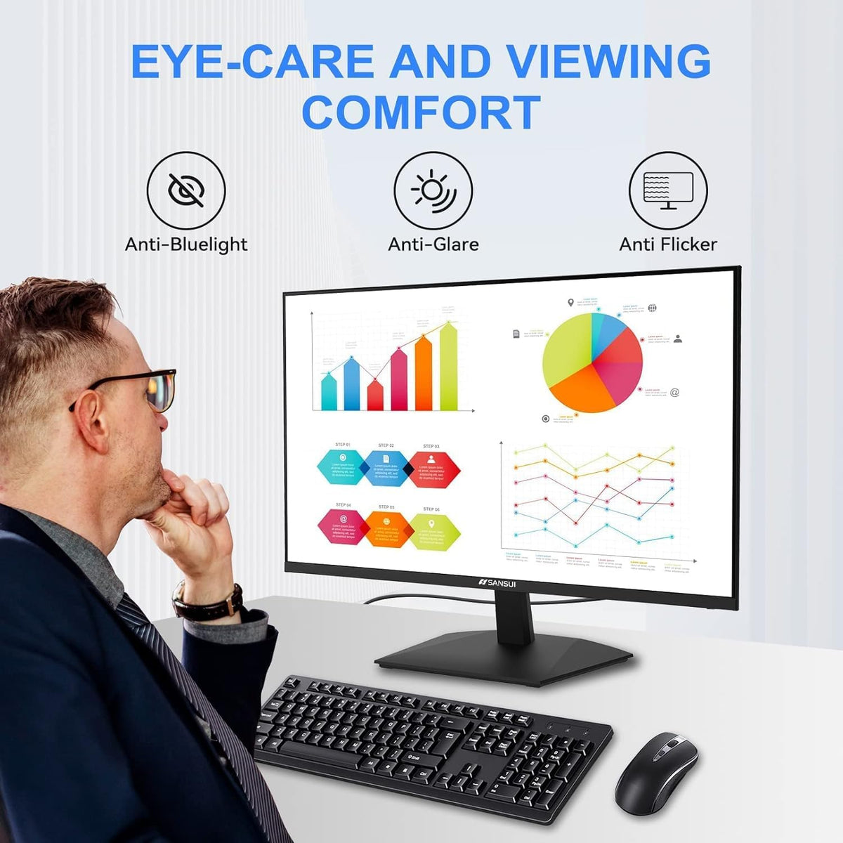 24 Inch 100Hz FHD Computer Monitor H343