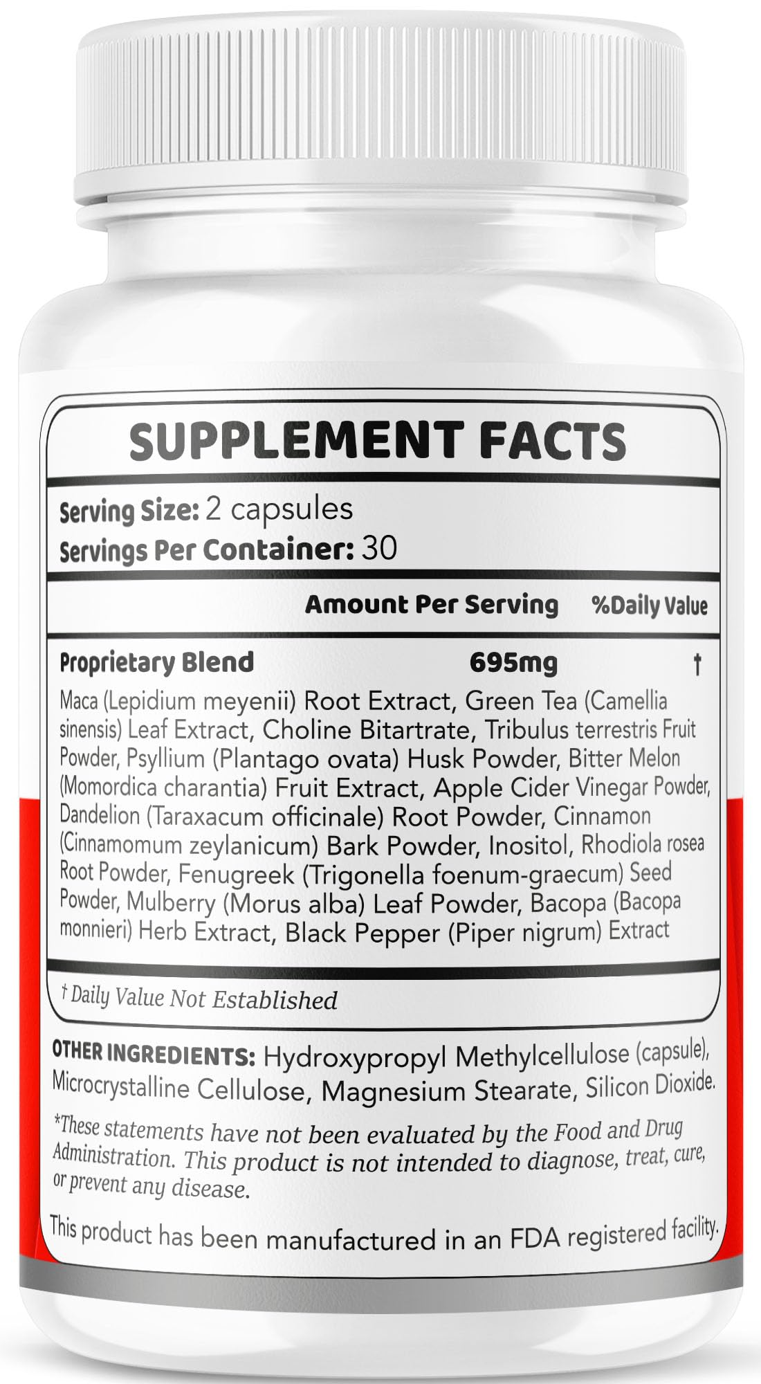 All Natural Formula Capsules, 60 Capsules for 1 Month M50552