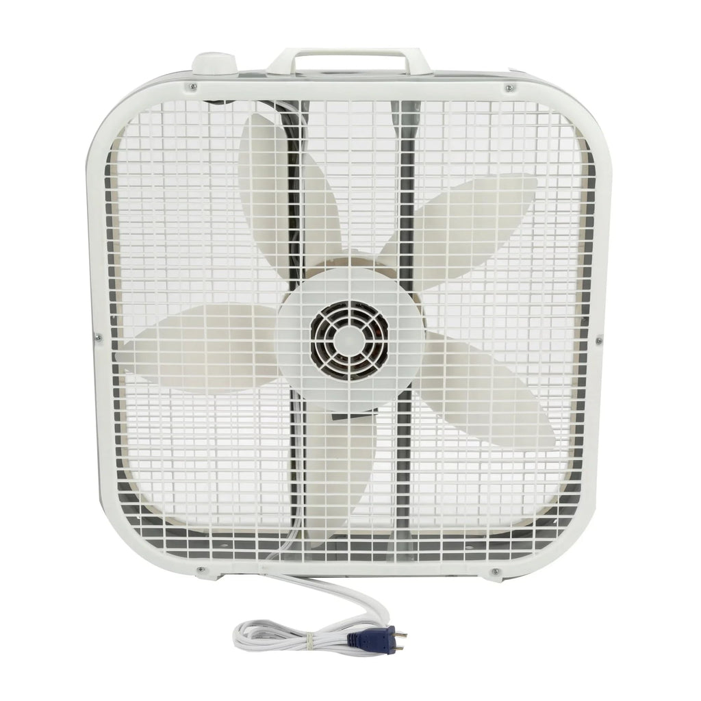 20" White Box Fan, 3 Speeds A12753