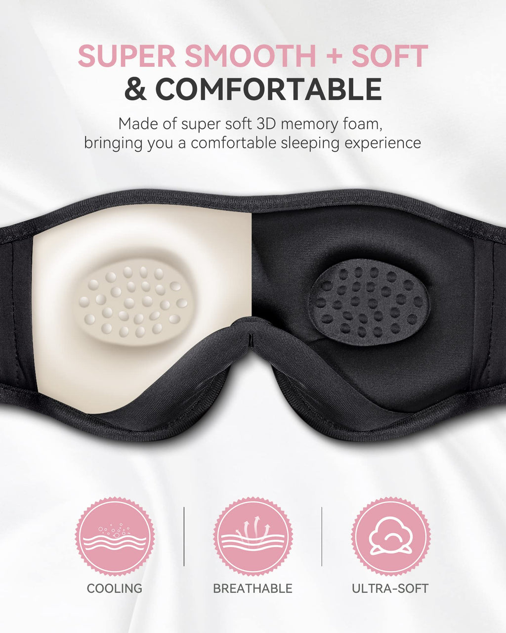 3D Bluetooth Sleep Headphones Headband T469