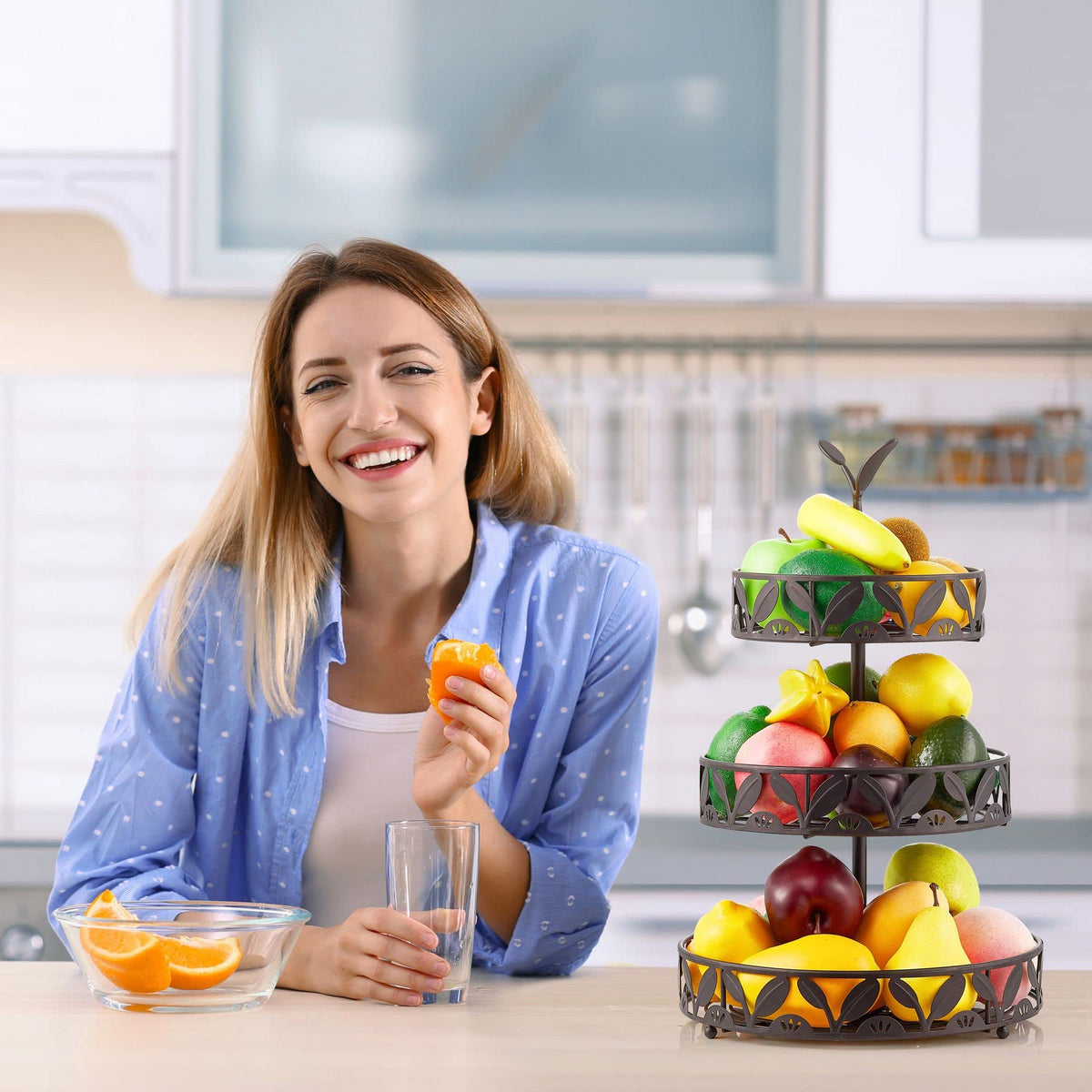 3 Tier Detachable Fruit Basket Stand I27599