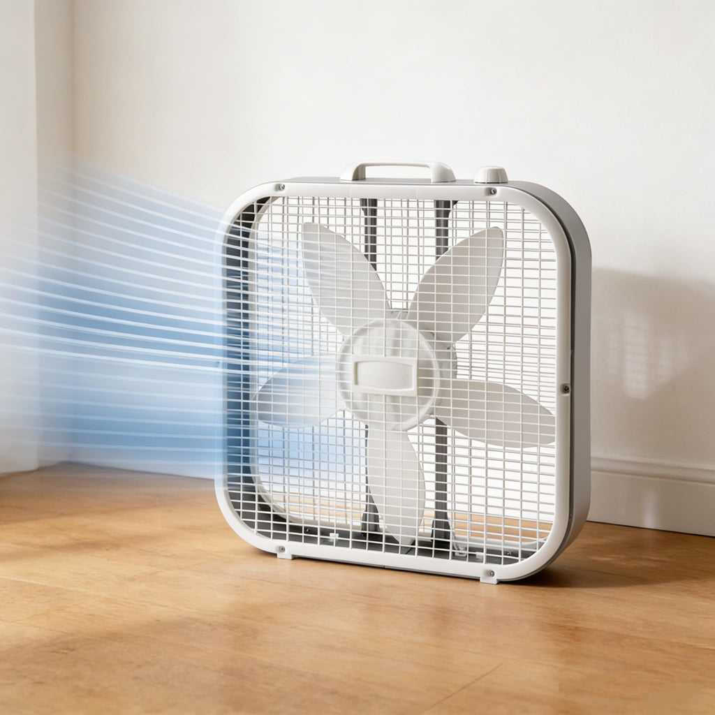 20" White Box Fan, 3 Speeds A12753