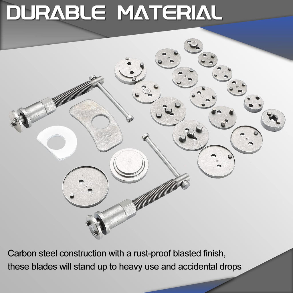 23pcs Heavy Duty Disc Brake Caliper Tool Set and Wind Back Kit J101839