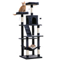 70.1-Inch Multi-Level Plush Cat Tree with Hammock Y899153