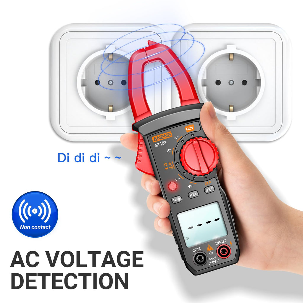 Digital Clamp Meter Multimeter Tester 4000 Count P18985