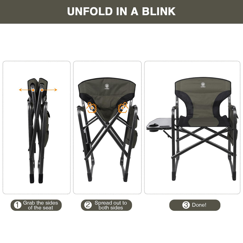 Lightweight Aluminum Director Camping Chair A808114