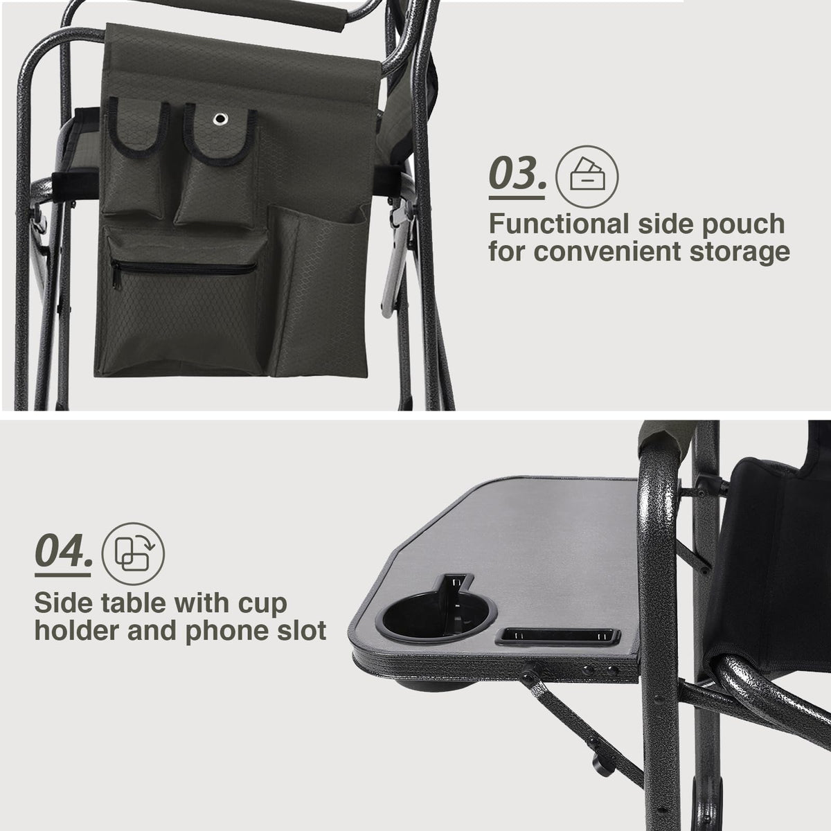 Lightweight Aluminum Director Camping Chair A808114
