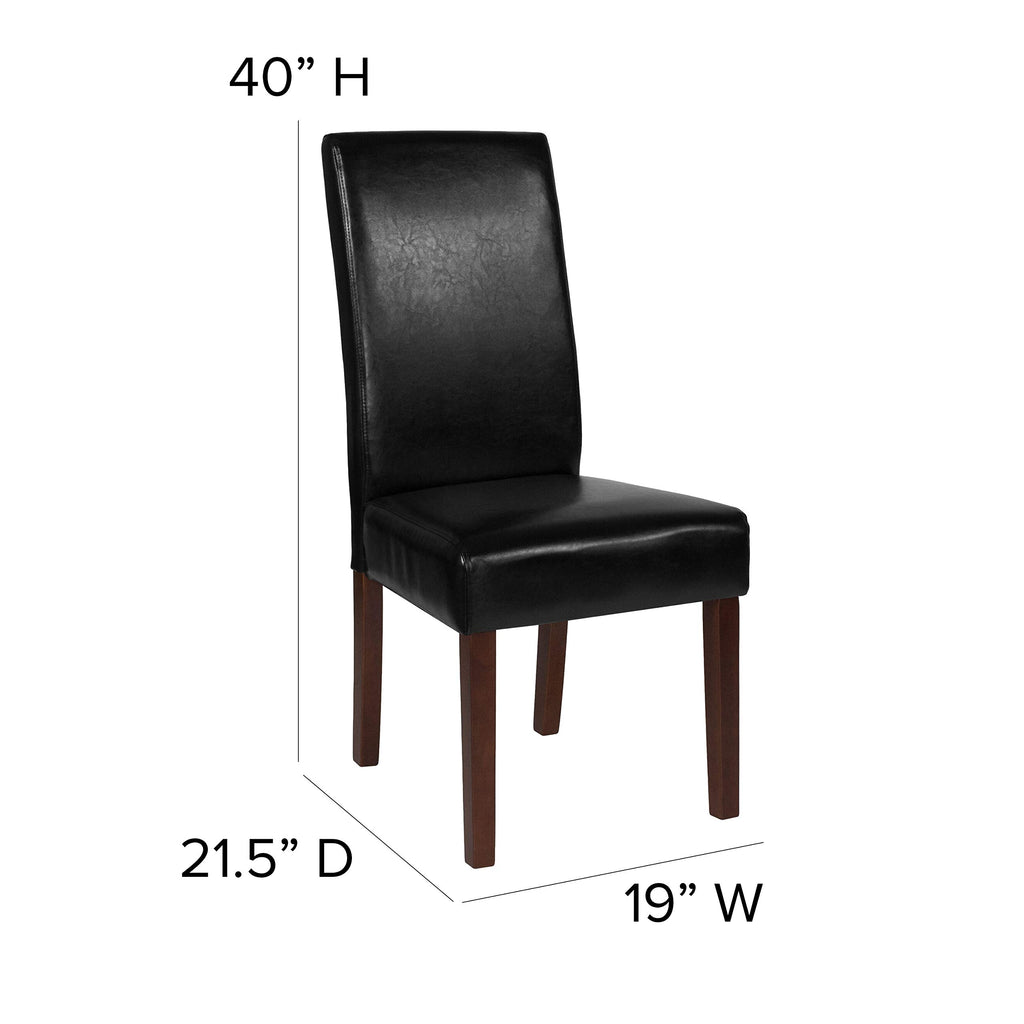 Black Faux Leather Accent Dining Chair M557781