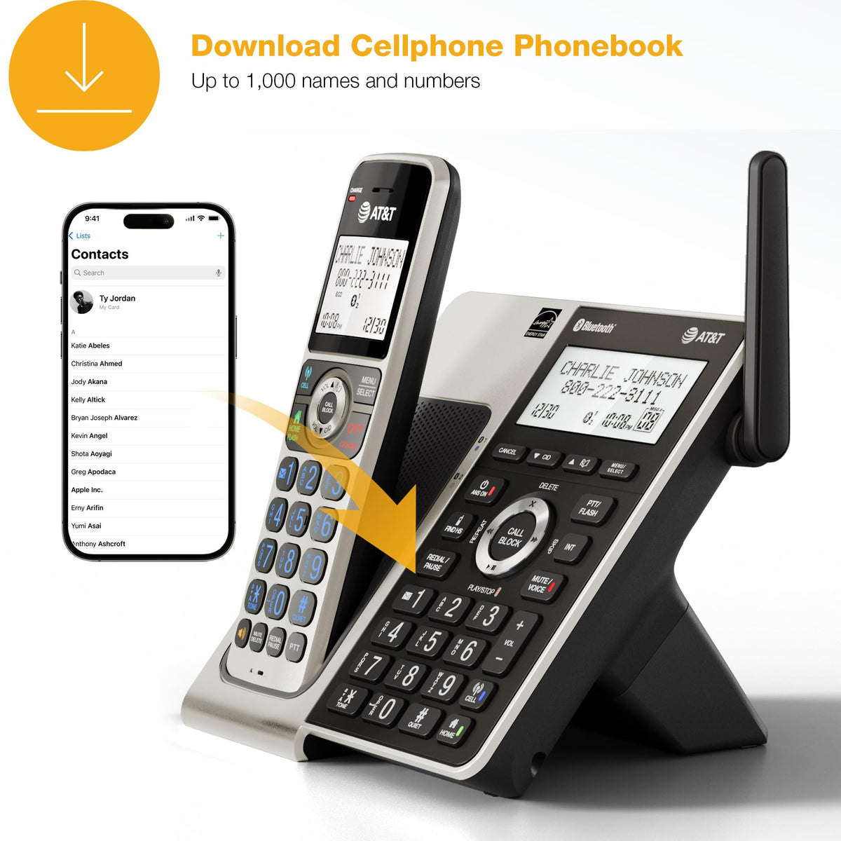 4-Handset Cordless Phone A9870